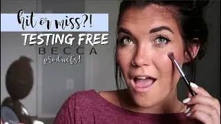 Trying Some FREE BECCA Products | BECCA Cosmetics First Impression Review!