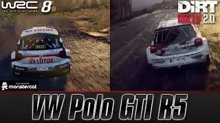 DiRT Rally 2.0 vs. WRC 8: VW Polo GTI R5 | Wales Rally | PS4 | Gameplay Comparison