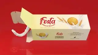 Festa Natural Biscuits | 3D animation video | Product animation