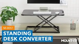 Height Adjustable Sit Stand Desktop Computer Workstation | MI-8051 (Features)
