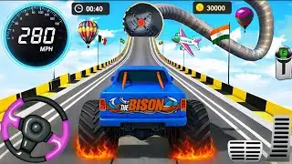 Monster Truck Mega Ramp Impossible Driver - Monster Truck Mega Ramp Racing - Android Gameplay 