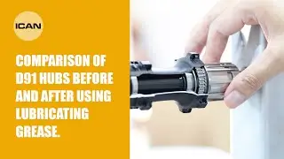 Comparison of D91 hubs before and after using lubricating grease.#icancycling