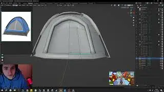 blocking out a tent in blender bruv