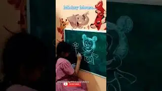 MICKEY MOUSE...#cartoon #drawing #easy ..Anaya Sahay. ..Prabhat tara school