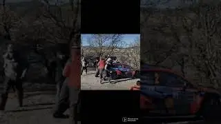 WRC 2022, Monte Carlo, Oliver Solberg Crash Hyundai, and Toyota Crash, spectators help