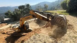 Powerful Excavator Carving Epic Mountain Road | Hyundai | Excavator Working Video