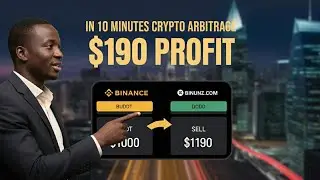 Turned $1000 USDT into $1190 in  Minutes with Crypto Arbitrage on Binunz  and Binance
