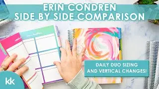Erin Condren NEW Planner Launch Comparisons Vertical Inspire Wildflowers A5 vs 7x9 Daily Duo CHANGES