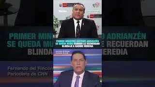 Gustavo Adrianz&eacute;n se queda mudo cuando le recuerdan blindaje a Nadine Heredia