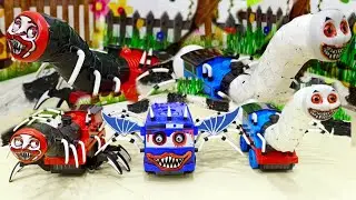 Unboxing Kereta Hantu Choo Choo Charles Leher Panjang, Thomas Exe Dan Tayo Bus Eater Bersayap