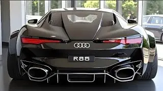 Обзор экстерьера Audi R8 2026 года | Первый взгляд в автосалоне | Black Edition с открытыми фарами