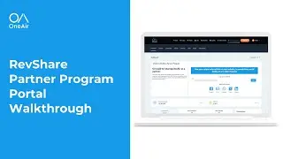 OneAir RevShare Partner Dashboard - India User Guide