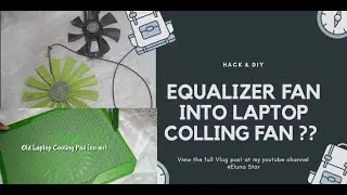 Equalizer fan Into Laptop Cooling Pad || life Hack and DIY || Eluna Star
