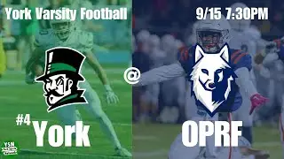 York Dukes vs. Oak Park River Forest Huskies | Varsity Football | Senior Night