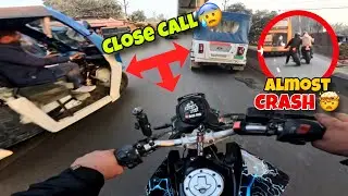 Close Call 😰 || Almost Crash 🤯 || खतरनाक Bike Ride 💀&hellip;