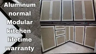 Aluminium normal modular kitchen lifetime warranty #aluminiummodularkitchen #modularkitchen