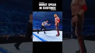 Spear, but they get increasingly worse 😳 #wwe #edge #jeyuso