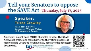 Tell your Senators to Oppose the SAVE Act