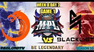 MPL PH TNC vs BLCK GAME 1 SEASON 10 W8D2 | Paolondtv