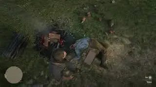 RDR2 Unique One-Time Random Encounter : Drunk man guilt of his past Sins