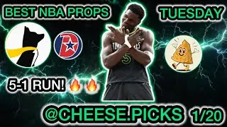 5-1 RUN! BEST NBA Player Props Tuesday 1/20 | Best NBA Player Props Today!
