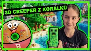 Easy tvořen&iacute; pro děti -  3D Creeper z kor&aacute;klů!!!