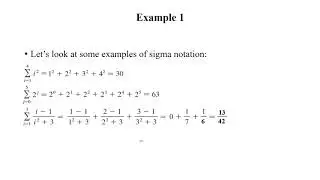 sigma notation