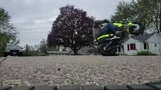 grom sit down circle wheelie practice