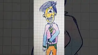Weird & Funny Cartoon Character Drawing / Unique Caricature Face Art 🇦🇺🖌️🎨 #drawing @Pixart-Draw