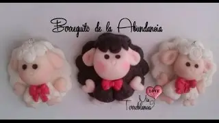 BORREGUITOS DE LA ABUNDANCIA EN PORCELANA FRÍA.