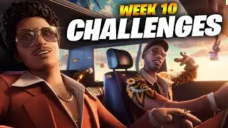 FORTNITE ( Bruno Mars & Anderson .Paak Item Shop ) NEW Week 10 CHALLENGES ! Live Guide & Gameplay
