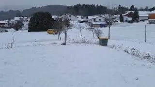 VW Bus T3 Caravelle im Allg&auml;u bei Schnee 