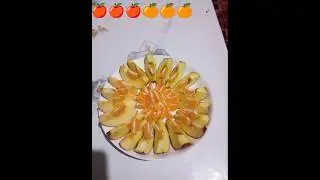 Фруктовая нарезка 🍊🍎 #art #drawing #animation #artist #music #food #еда #рецепт #вкуснаяеда