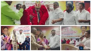 A floral crowning ceremony to felicitate the most outstanding person..