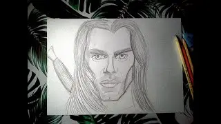 Drawing The witcher- Geralt pencil drawing speedpaint step by step tutorial