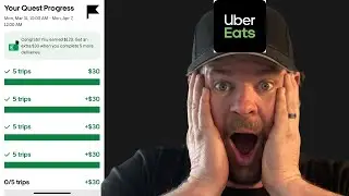 Completed Three Uber Eats Quests In One Day- 15 Deliveries