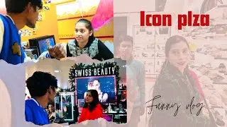 Shopping kam, nautanki zyada! 🛍️ Icon Plaza Vlog #viral #vlog #iconplazamall #funny 