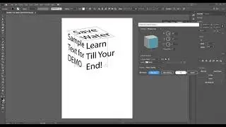 Adobe Illustrator: Text Wrap on 3D Object in Tamil