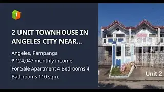 2 UNIT TOWNHOUSE IN ANGELES CITY NEAR MARQUEE MALL AND SM CLARK.