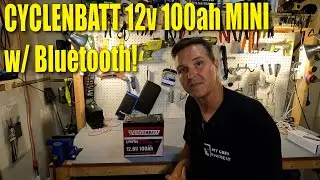 CyclenBatt 12v 100ah Lifepo4 Battery review.  A MINI size with Bluetooth!
