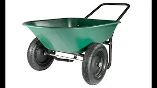 Green Thumb 70008 2 Wheel Poly Wheelbarrow - Overview