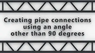 Cinema 4D Tutorial: Creating pipe connections using an angle other than 90 degrees