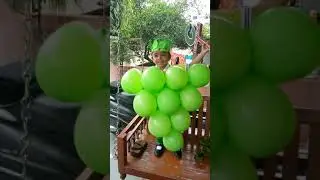 Fancy dress compitision Grapes with baloon