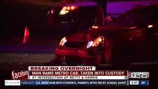 Driver crashes Mercedes, hits cop car before being arrested