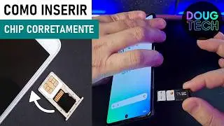 Como Inserir o CHIP/SIM na GAVETA do Samsung