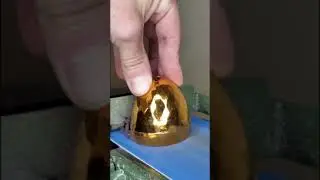 I the goose can lay a golden egg #goldenegg #egg #gold #satisfying #shiny #eggs #sandingshit
