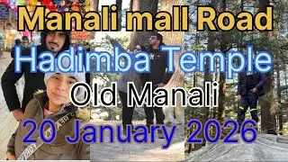 Delhi to Manali mall Road Hadimba Temple old Manali￼ #Manali #viral #trending #video #volg #Travel￼