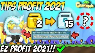 PROFIT MUDAH 2021 MODAL 2 WL (EZ PROFIT) 100% WORK - GROWTOPIA PROFIT 2021 | Hideki