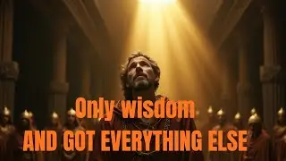 SOLOMON: THE KING WHO CHOSE WISDOM OVER POWER