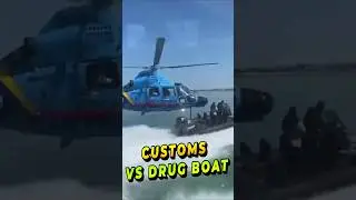 Spanish Customs Helicopter Chase a drug boat in Cadiz #shorts #news #aviation